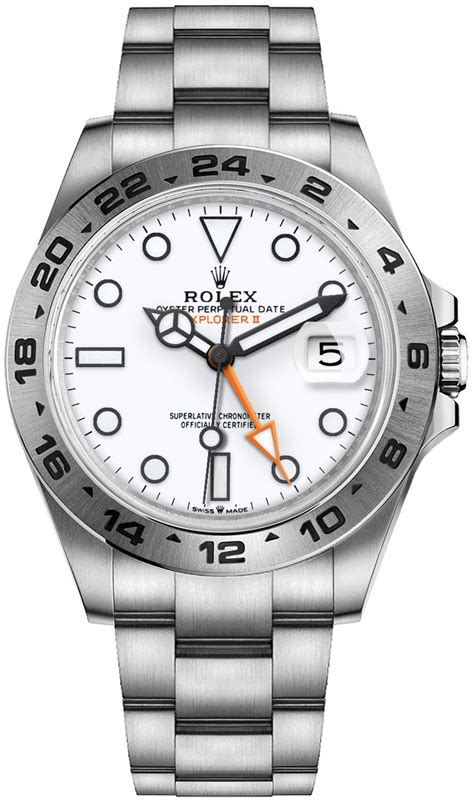 rolex explorer ii white dial oystersteel men's watch m226570-0001